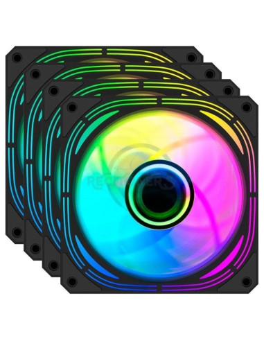Refrigeracion COOLBOX COO-VAU-ARX4 - Coolbox KIT 4 Vent.12cm ARGB Infinity Pro