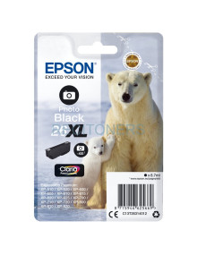Cartucho de tinta C13T26314022 EPSON - Epson Claria Premium Cartucho foto Negro 26XL Alta(Blister + Alarma acustico/Radiofrecuen