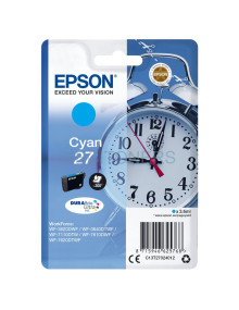 Cartucho de tinta C13T27024022 EPSON - Epson WorkForce WF-3000 y WF-7000 Cartucho Cian nº27 (etiqueta RF)