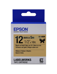 Cartucho de tinta C53S654001 EPSON - EPSON Cartucho de etiquetas de cinta satinada LK-4KBK negro/oro de 12 mm (5 m)