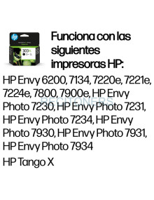 HP Cartucho de tinta Original 303XL negro de alta capacidad 2