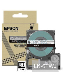 Cartucho de tinta C53S672070 EPSON - EPSON Cartucho de etiquetas Matte Tape Clear/White 24mm(8m) LK-6TWJ