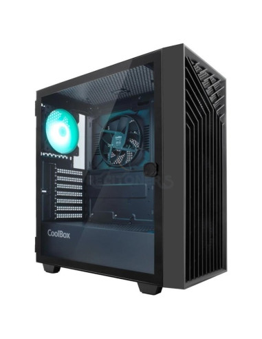 Caja COOLBOX COO-CHA-GA300B-0 - Coolbox Caja Gaming ATX GA300 GRIDLINE Black