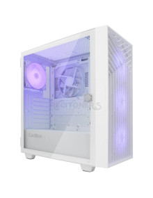 Caja COOLBOX COO-CHA-GA300W-0 - Coolbox Caja Gaming ATX GA300 GRIDLINE White