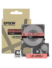 Cartucho de tinta C53S672071 EPSON - EPSON Cartucho de etiquetas Matte Tape Red/Black 12mm(8m) LK-4RBJ