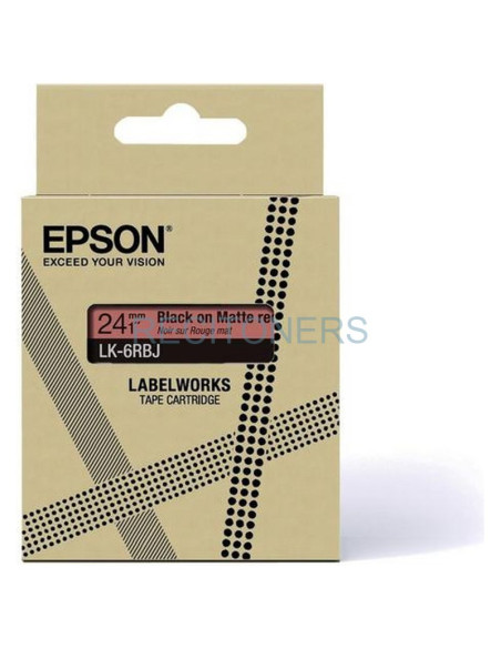 Cartucho de tinta C53S672072 EPSON - EPSON Cartucho de etiquetas Matte Tape Red/Black 18mm(8m) LK-5RBJ