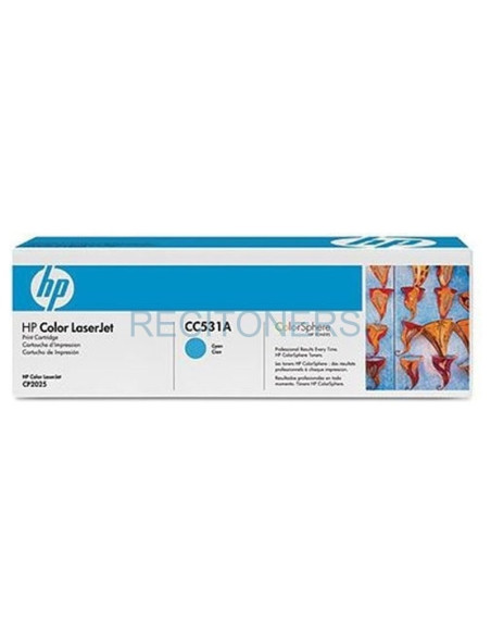 Toner CC531A HP - HP LASERJET COLOR CP2025,CM2320 TONER CIAN 2.800 PÁG. 304A