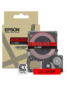 Cartucho de tinta C53S672099 EPSON - EPSON Cartucho de etiquetas Colour Tape Fluorescent Red/Black 12mm(5m) LK-4RBF