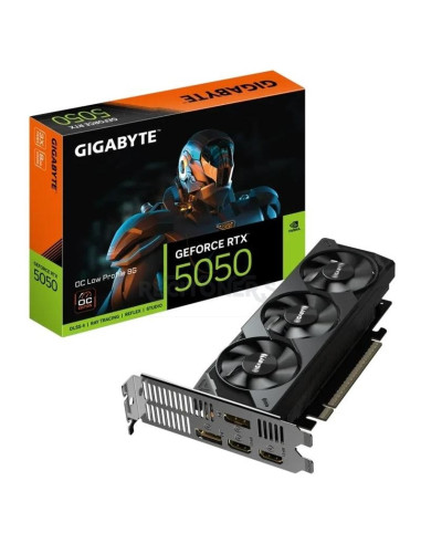 Tarjeta grafica GIGABYTE 1400739 - GIGABYTE GeForce RTX 5050 OC Low Profile 8G Tarjeta Gráfica - 8GB GDDR6, 128bit, PCI-E 5.0, 2