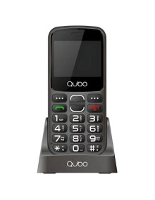 Smartphone QUBO QUB-TEL X-230BKC 4G BK - Teléfono Móvil Qubo X-230BKC 4G para Personas Mayores/ Negro