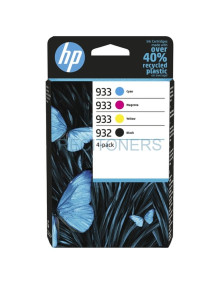 HP 932 + 933 Pack de 4 Cartuchos de Tinta Originales - 6ZC71AE 2