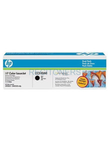 Toner CC530AD HP - HP Laserjet Color CP2025,CM2320 Pack 2 Toner Negro 3.500 pag.