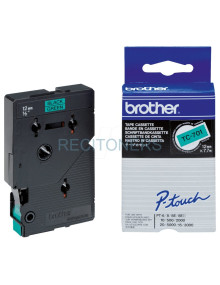BROTHER Cinta laminada verde/negro 12mm 2