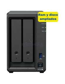Disco SYNOLOGY SYN-NAS DS725 PLUS 8GB 8TB - NAS Synology Diskstation DS725+/ 2 Bahías 3.5'- 2.5'/ 8GB DDR4/ 8TB/ Formato Torre