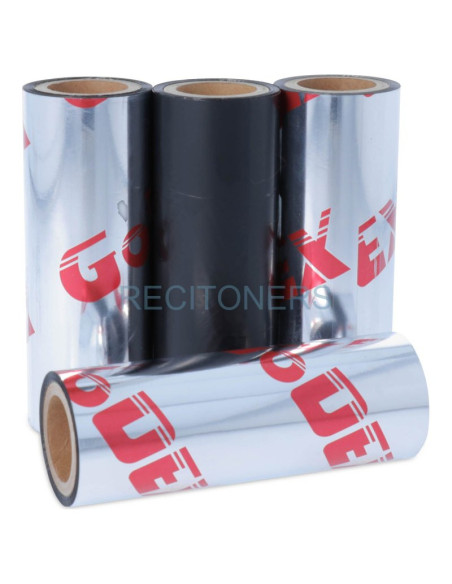 Cinta Matricial 265.080.450.4.10 GODEX - GODEX Ribbon de cera Premium 80 mm x 450 metros (GWX 265) Caja de 12 Rollos