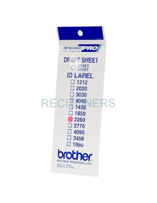 Papeleria ID2260 BROTHER - BROTHER ETIQUETA DE IDENTIFICACIÓN DE 22X60MM - PACK DE 12 UNIDADES