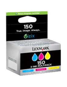 Cartucho de tinta 14N1805E LEXMARK - Lexmark Pack 3 cartuchos color (CMY) Retornables 150