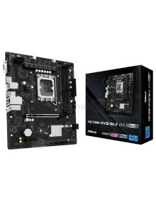 Placa base ASROCK ASR-PB H610M-HVS M2 D5 G5 - Placa Base Asrock H610M-HVS M2 D5 G5 Socket 1700/ DDR5/ PCIe 5.0/ Micro ATX
