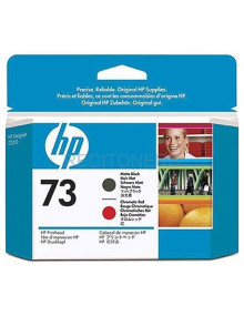 Cartucho de tinta CD949A HP - CABEZAL DE IMPRESIÓN NEGRO MATE / ROJO HP 73 2