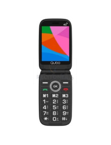 Smartphone QUBO QUB-TEL X-D340 4G BK - Teléfono Móvil Qubo X-D340 4G para Personas Mayores/ Negro