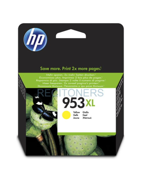 Cartucho de tinta F6U18AEBGY HP - HP Oficejet Pro 7730/8710/8720/8730/8740 Cartucho Amarillo nº953XL 1450 pag