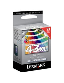 LEXMARK Z1520, Multifuncion X4850/6570/9350/9570 Cartucho Color nº43XL PLUS