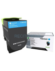Lexmark CS/CX 827 Cartucho de toner cian