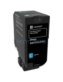 Lexmark CX725 Cartucho de toner cian alto rendimiento Retornable 2