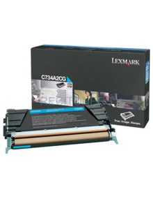 Lexmark C73x, X73x Cartucho de toner cian (6K) 2