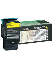 Toner C540A1YG LEXMARK - LEXMARK C540/543/544 Toner Amarillo Retornable 1K