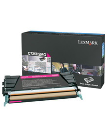 Lexmark C736, X736, X738 Cartucho de toner magenta Alto Rendimiento (10K) 2