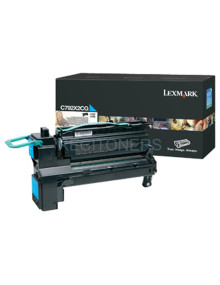 Lexmark C792 Cartucho de impresion cian Extra Alto Rendimiento (20K)