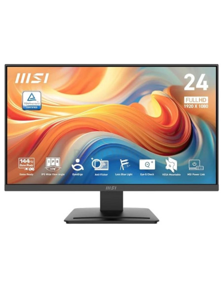 Monitor MSI 1411991 - MSI Pro MP251 E14L pantalla para PC 62,2 cm (24.5”) 1920 x 1080 Pixeles Full HD Negro