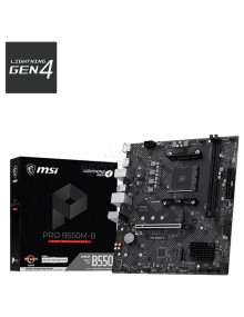 Placa base MSI 1410724 - PLACA MSI PRO B550M-B,AMD,AM4,B550,2DDR4,64GB,HDMI+DP,GBLAN,4SATA3+2M.2,7USB3.2,MATX