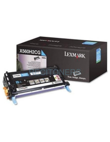 Cartucho de tinta X560H2CG LEXMARK - LEXMARK X560 Cartucho de impresion Cian Alto Rendimiento