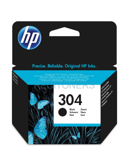 Cartucho de tinta N9K06AEABE HP - HP DeskJet 3720 / Envy 5030 Cartucho Nº304 negro