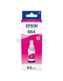 EPSON TINTA BOTE MAGENTA ECOTANK L355, 555 / ET-2500, 2550 , 2600 , 4500, 14000 - Nº 664 2