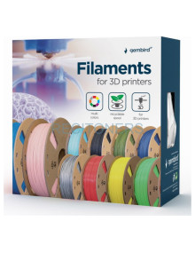 Gembird 3DP-PLA1.75GE-01-R material de impresión 3d Ácido poliláctico (PLA) Rojo 330 g 2