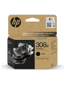 Cartucho de tinta 7FP22UECE1 HP - HP TINTA NEGRO ENVY SERIES 6110, 6120, 6130, 6520, 6530 - Nº 308E (ALTA CAPACIDAD)