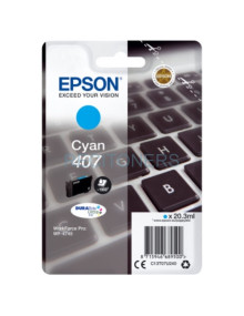 Cartucho de tinta C13T07U240 EPSON - EPSON TINTA CIAN WORKFORCE PRO 4745 SERIES - Nº 407