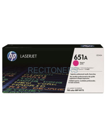 Toner CE343A HP - HP TONER MAGENTA 651A 16.000 PÁGINAS LS ENTERPRISE/700 COLOR MFP/M775