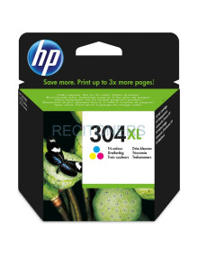 Cartucho de tinta N9K07AEABE HP - HP DeskJet 3720 / Envy 5030 Cartucho HP nº304XL Tri-color