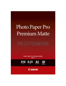 Papeleria 8657B006 CANON - CANON PAPEL FOTOGRAFICO PRO PREMIUM MATTE PM-101 - A3 29,7X42CM - 210GR. - 20 HOJAS