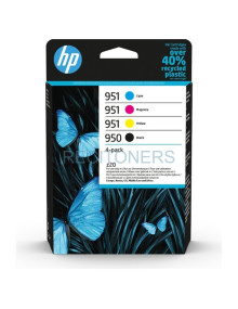 HP TINTA BK, C, M, Y, OFFICEJET PRO 250, 270, 8100, 8600 SERIES - Nº 950 + 951 *PACK DE 4* 2