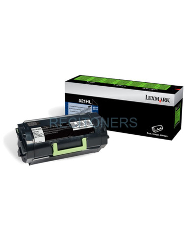 Papeleria 52D2H0L LEXMARK - Lexmark 522HL Cartucho de toner de rendimiento alto del Programa de devolucion para etiquetas