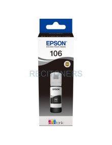 EPSON TINTA BOTE NEGRO ECO TANK PHOTO ET-7700, 7750 - Nº 106