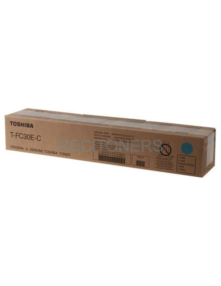 Toner 6AJ00000203/6AJ00000281 TOSHIBA - TOSHIBA TONER CIAN E-STUDIO 2050C, 2550C, 2051C, 2551C T-FC30EC