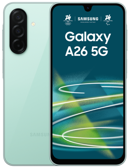 Smartphone SAMSUNG TF27652454 - Samsung Galaxy A26 17 cm (6.7”) Ranura híbrida Dual SIM Android 15 5G USB Tipo C 6 GB menta