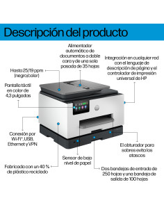 4U561B629 HP Inc OfficeJet Pro 9130b Multifuncion inyeccion de tinta