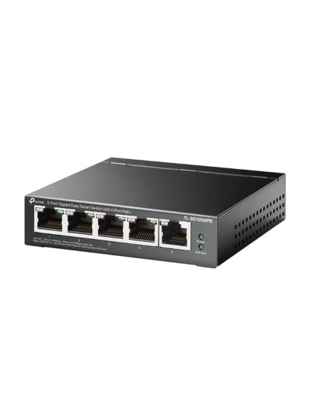 Redes TP-LINK 1366394 - TP-Link TL-SG105MPE switch L2 Gigabit Ethernet (10/100/1000) Energía sobre Ethernet (PoE) Negro
